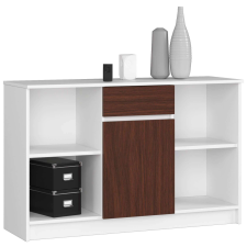 AKORD Furniture Factory Komód P77_120 - fehér/wenge bútor