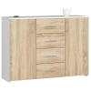 AKORD Furniture Factory Komód P80_110 - fehér/sonoma