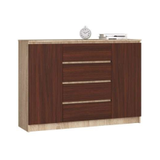 AKORD Furniture Factory Komód P99_138 - sonoma-wenge bútor