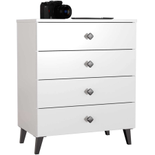 AKORD Furniture Factory Mobi K-04 Komód Fehér Fekete bútor