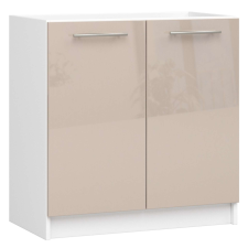 AKORD Furniture Factory OLIVIA Konyhaszekrény mosogató alá P82_80 - fényes cappuccino bútor