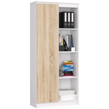 AKORD Furniture Factory Polc R80 1a 4p Clp Fehér / Sonoma bútor