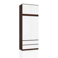 AKORD Furniture Factory Ruhásszekrény P234_90 - wenge-fehér bútor