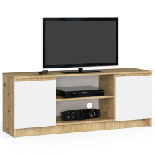 AKORD Furniture Factory TV állvány P140_55 - tölgy/fehér bútor