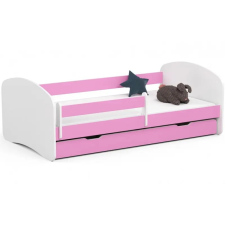Akord Furniture Gyerekágy ágyneműtartóval + matrac - Akord Furniture Smile - 180 x 90 cm - rózsaszín ágy és ágykellék