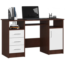 Akord Furniture Íróasztal - Akord Furniture - 124 cm - wenge / fehér íróasztal