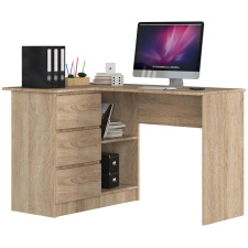 Akord Furniture Sarok íróasztal - Akord Furniture - 124 cm - sonoma tölgy (bal) íróasztal