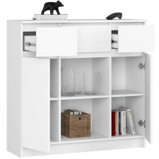 AKORD K100 Modern Komód Laminált Fehér 3 Fiókos bútor