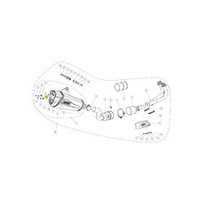 Akrapovic Kipufogó cső tartó Akrapovic P-X189 egyéb motorkerékpár alkatrész