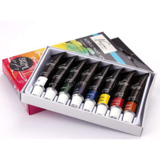 Akrilfesték készlet, 8x12 ml akrilfesték