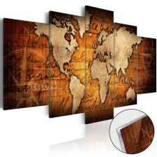 Akrilüveg kép - Acrylic prints – Bronze map I Világtérkép 100x50 térkép