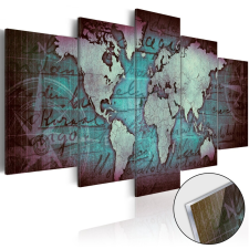 Akrilüveg kép - Acrylic prints – Bronze map II Világtérkép 200x100 térkép