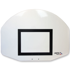 Aktivsport Kosárpalánk Aktivsport 120x90 cm üvegszálas ívelt streetball kosárlabda felszerelés