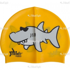 Aktivsport Úszósapka Swimfit cápás narancssárga úszófelszerelés