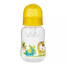 AKUKU Cumisüveg képel Akuku 125 ml sárga zsiráf cumisüveg