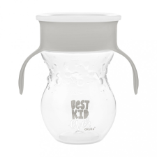 AKUKU Gyermek bájos itató pohár Akuku 360° - 270 ml szürke itatópohár
