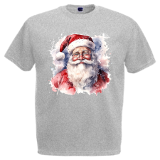  Akvarell Télapó - Karácsonyi Férfi Póló férfi póló