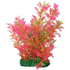  Akváriumi műnövény rózsaszín átmenetes, ovális levelekkel 15 cm