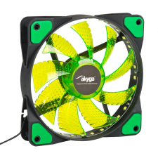 Akyga 12cm zöld LED (AW-12E-BG) - Ventilátor hűtés