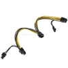 Akyga Adapter PCI Express 6 pin M / 2x 6+2 pin F AK-CA-55 (AK-CA-55)
