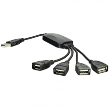 Akyga AK-AD-13 USB2.0 4Port Hub Black hub és switch