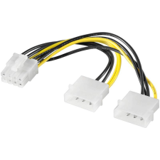 Akyga AK-CA-29 2x Molex - PCIe 8 pin (apa - apa) adapter kábel és adapter