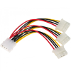 Akyga AK-CA-40 Molex -> 3x Molex elosztó kábel 15cm (AK-CA-40)