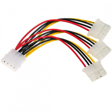 Akyga AK-CA-40 Molex/3xMolex adapter cable 0,15m kábel és adapter