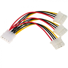 Akyga AK-CA-40 Molex/3xMolex adapter cable 0,15m kábel és adapter