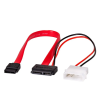 Akyga AK-CA-45 SATA adat + táp - SATA + Molex kábel 0.15m