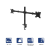 Akyga ak-mb-02 dual monitor arm double desk mount 2x10kg vesa 75x75mm / 100x100mm 15-32"