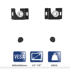 Akyga ak-mb-12 univerzális lcd fali tartó konzol vesa 600x400mm 13-70" tv állvány és fali konzol