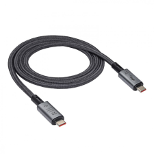  Akyga AK-USB-45 40Gb/s 240W USB4 type C cable 1m Grey kábel és adapter