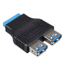 Akyga Akyga AK-CA-58 goldpin ATX to 2xUSB Adapter Black kábel és adapter
