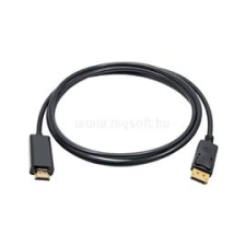 Akyga Display Port - HDMI monitor kábel, 1.8m (AK-AV-05) kábel és adapter