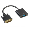 Akyga DVI-D 24+1 Dual Link apa -> VGA anya adapter (AK-AD-50) (AK-AD-50)
