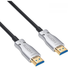 Akyga HDMI 2.1 Összekötő Fekete-Ezüst 5m AK-HD-50L kábel és adapter