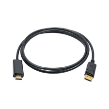 Akyga kábel Display Port - HDMI monitor kábel, 1.8m kábel és adapter