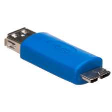 Akyga USB 3.0-A - MicroUSB-B adapter Kék kábel és adapter