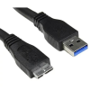 Akyga USB-A 3.0 - USB Micro B kábel 1.8m fekete (AK-USB-13) (AK-USB-13)
