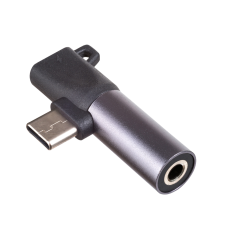 Akyga USB-C anya - USB-C apa + 3.5mm jack anya adapter kábel és adapter