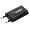 Akyga USB-s hálózati töltő adapter USB 5V/1A fekete  (AK-CH-03BK) (AK-CH-03BK)