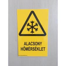  Alacsony hőmérséklet információs tábla, állvány