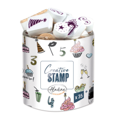 Aladine Dekor gumibélyegző - Birthday 2 - Creative Foam Stamps (1 csomag) kreatív és készségfejlesztő