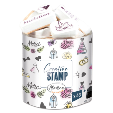 Aladine Dekor gumibélyegző - Wedding - Creative Foam Stamps (1 csomag) bélyegző