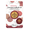 Aladine Viaszpecsét fej 20 mm - Liliom - Flower Of Lys - Wax Seal (1 db)