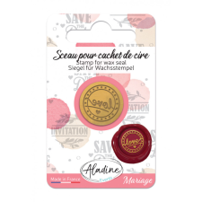 Aladine Viaszpecsét fej 20 mm - Szerelem - Love (English) - Wax Seal (1 db) pecsételés
