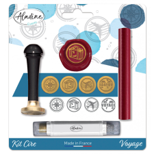 Aladine Viaszpecsét készlet - Utazás - Voyage Fr - Wax Kit (1 db) pecsételés