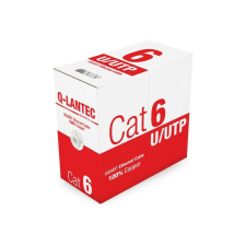 Alantec KIU6PVC305Q hálózati kábel Világosszürke 305 M Cat6 U/UTP (UTP) kábel és adapter