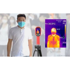  Alap COVID beléptető csomag: IQ Thermal Imager - Érintés mentes infravörös testhőkamera tripod állvánnyal tripod